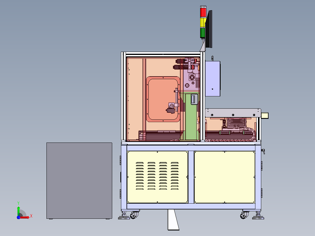 PCB激光打标机前视图