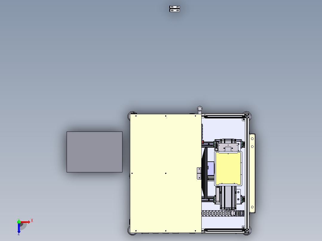 PCB激光打标机俯视图