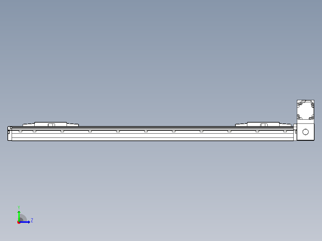 皮带直线轴双滑块型TPA-GCBS-120-P70-L275-RU-M20-N3左视图