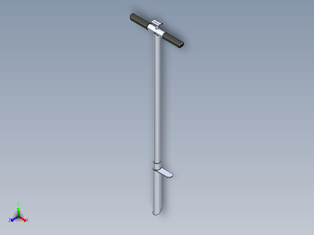 土壤采样器探针主视图