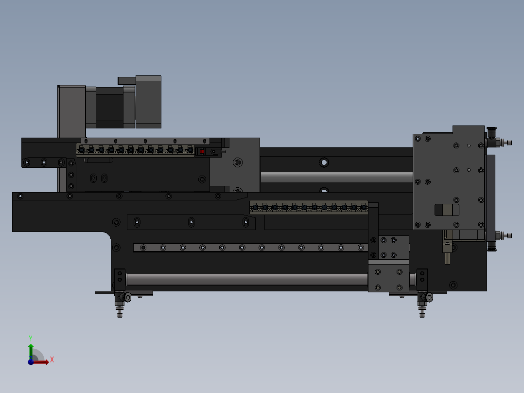 夹具传送装置前视图