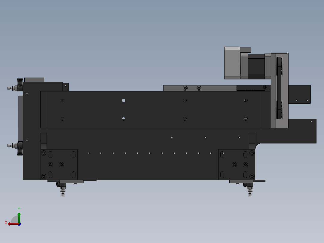 夹具传送装置后视图