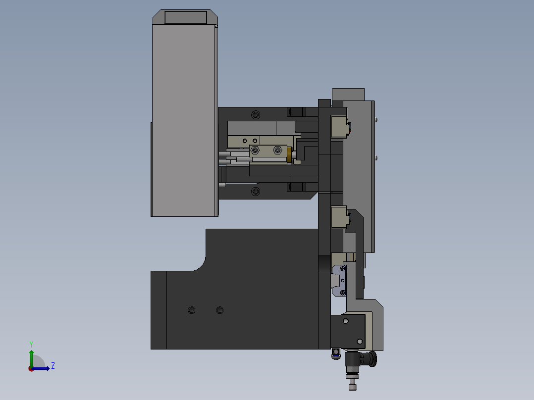夹具传送装置左视图