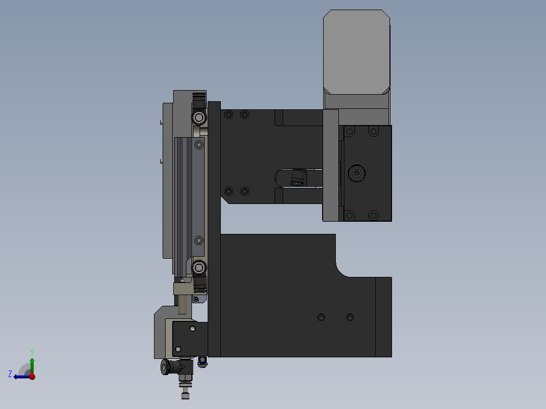 夹具传送装置右视图