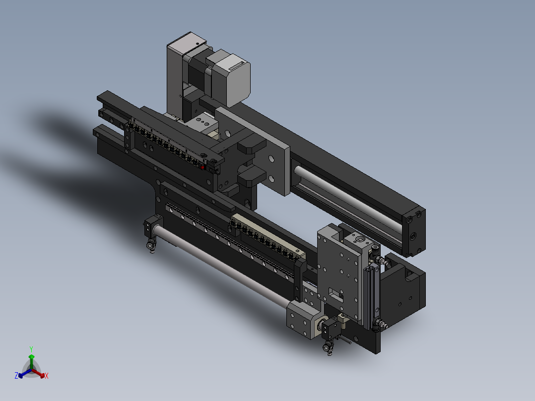夹具传送装置正等轴测图