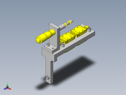 微加压磨损夹具正等轴测缩略图