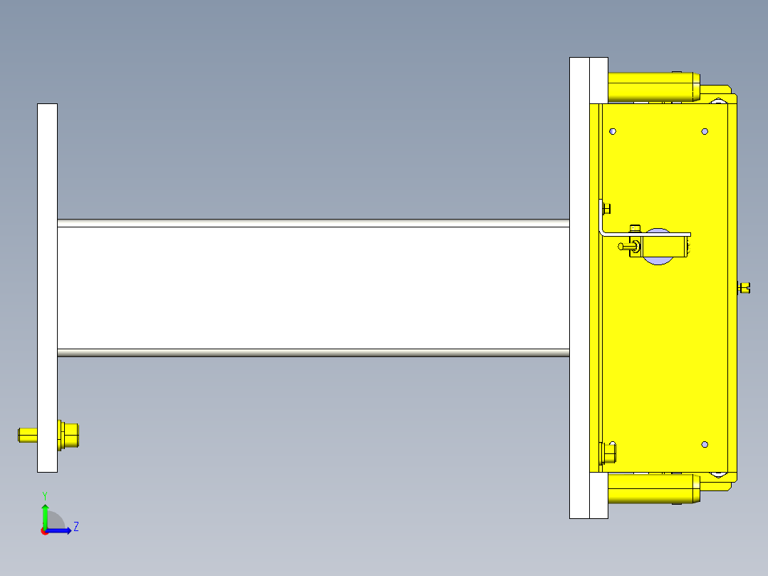 均等荷重贴片粘合机构左视图