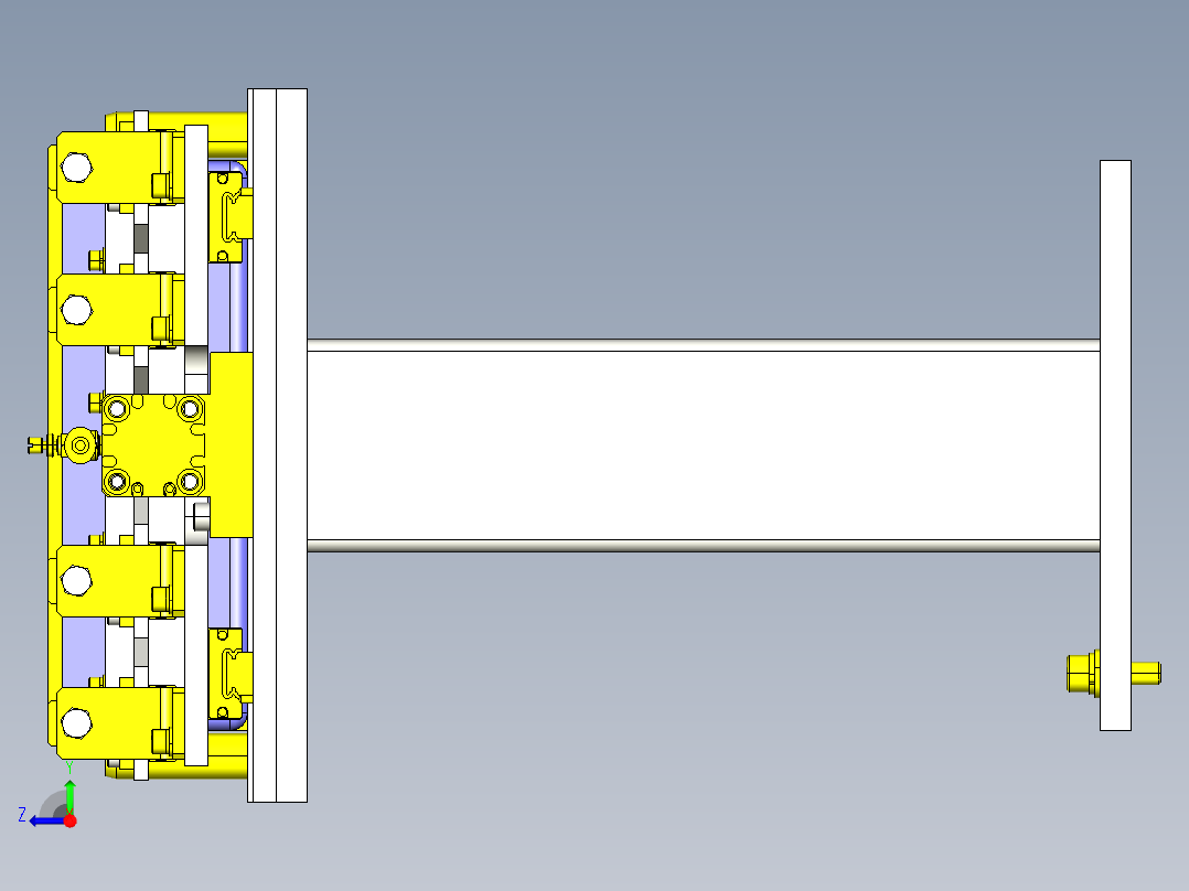 均等荷重贴片粘合机构右视图
