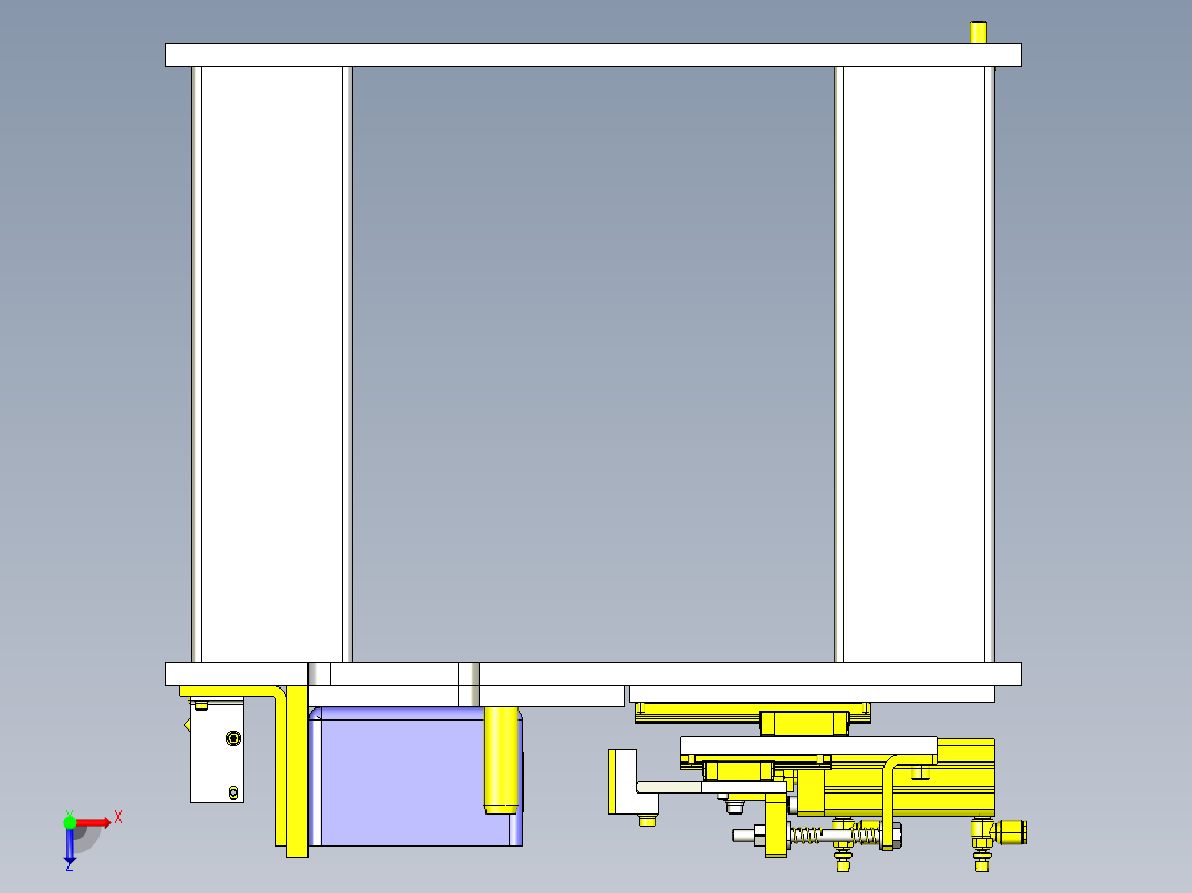 均等荷重贴片粘合机构俯视图