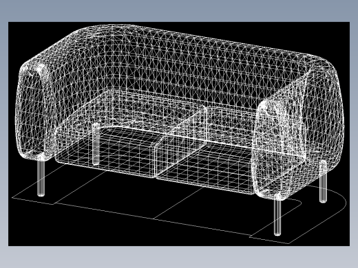 室内家具和灯具等的模型十二-K-S31-2