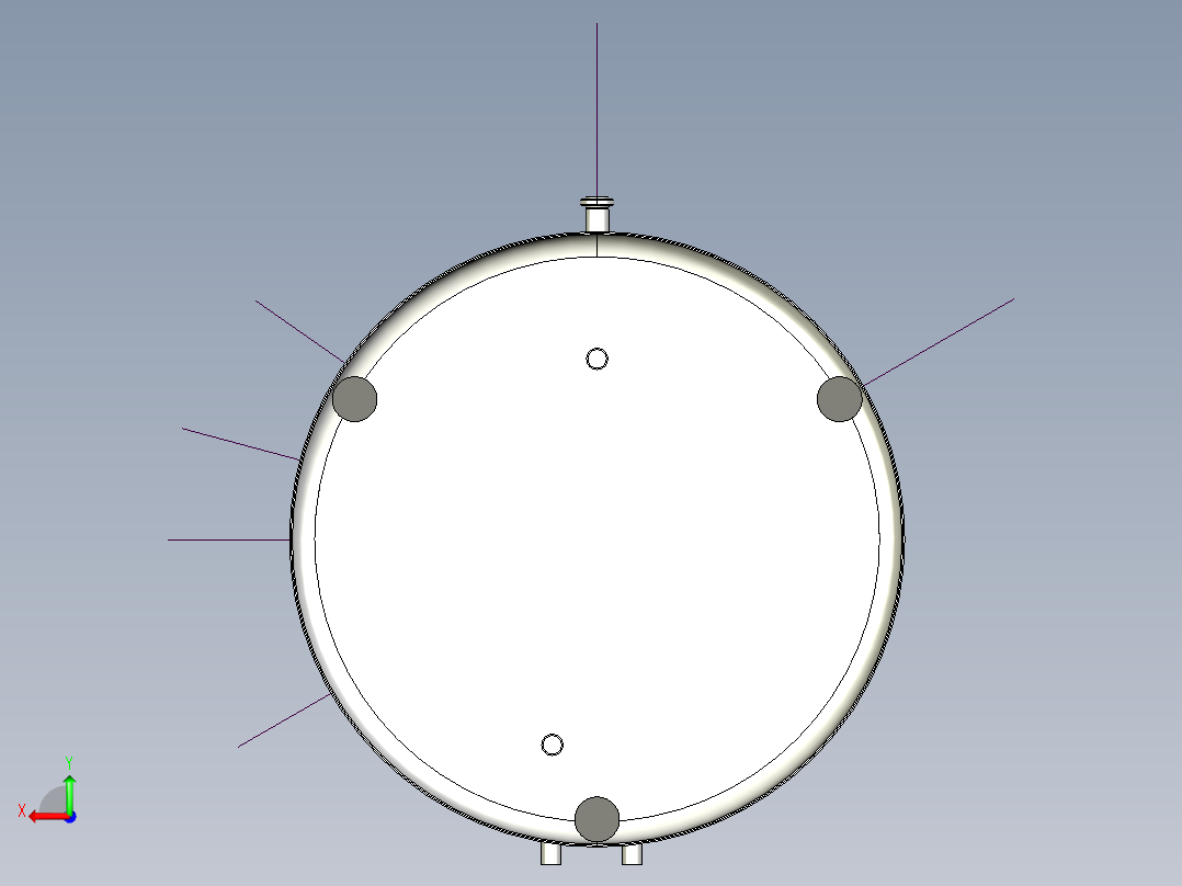 处理2000升的容器设计后视图