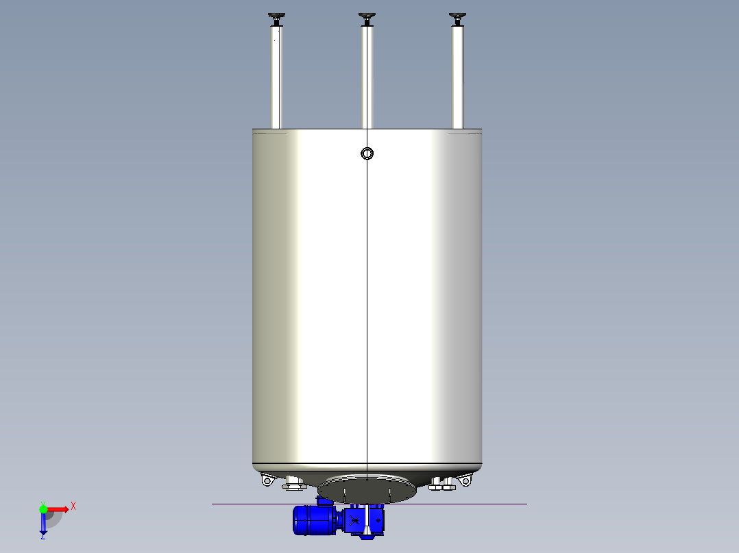 处理2000升的容器设计俯视图