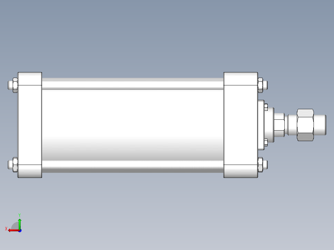 SW库（液压缸和气动缸）后视图