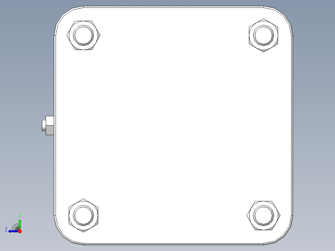 SW库（液压缸和气动缸）右视图