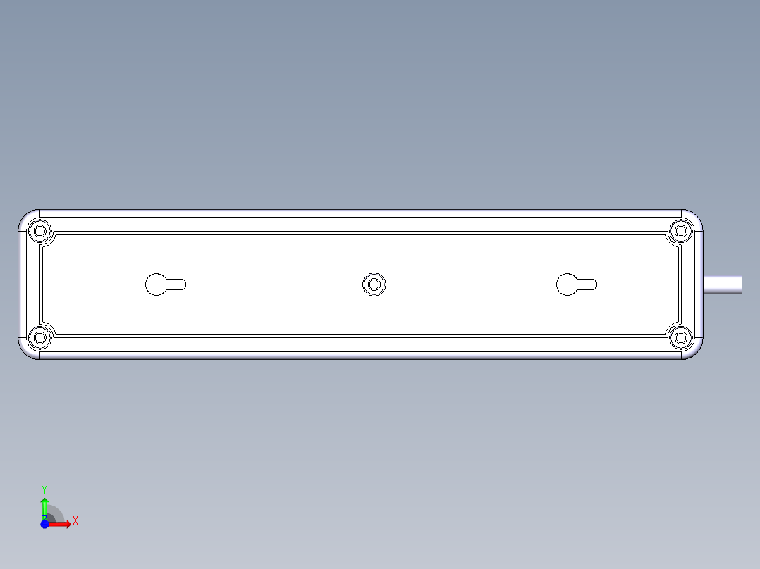 国标插座前视图