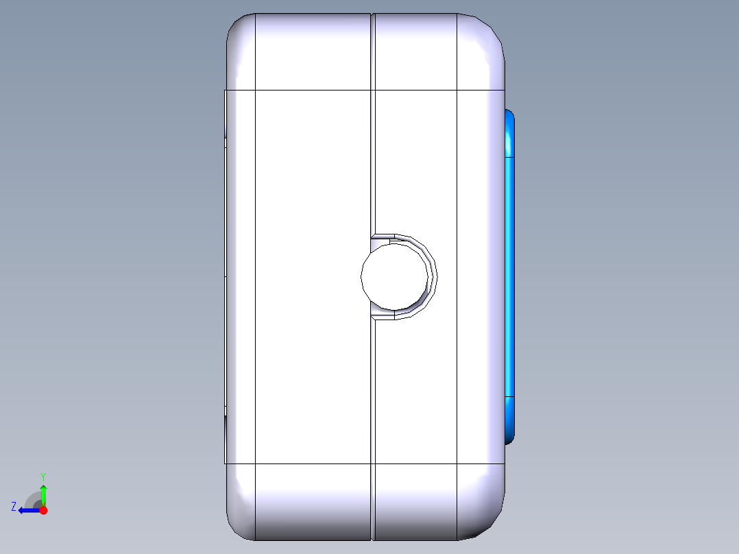 国标插座右视图