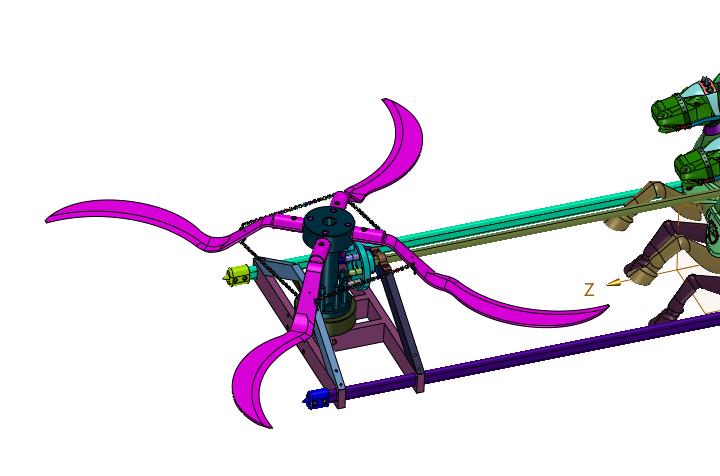 达芬奇经典木艺机械镰刀战车