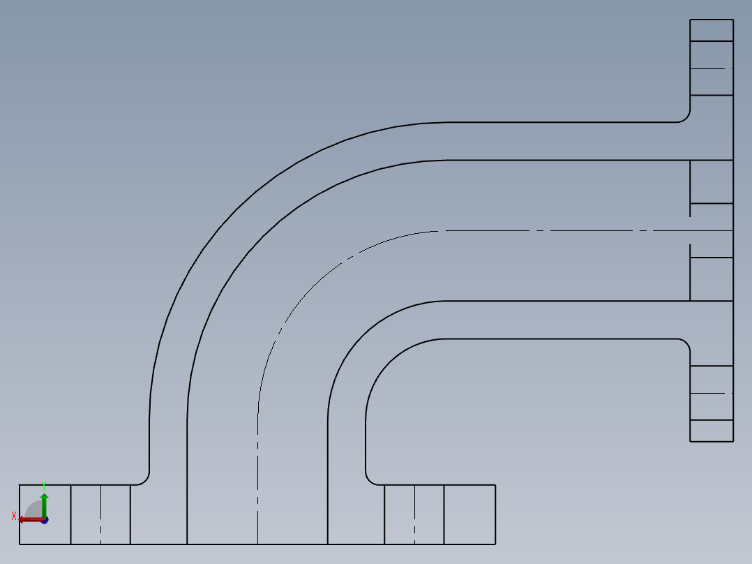 SW建模练习题-practice 38后视图