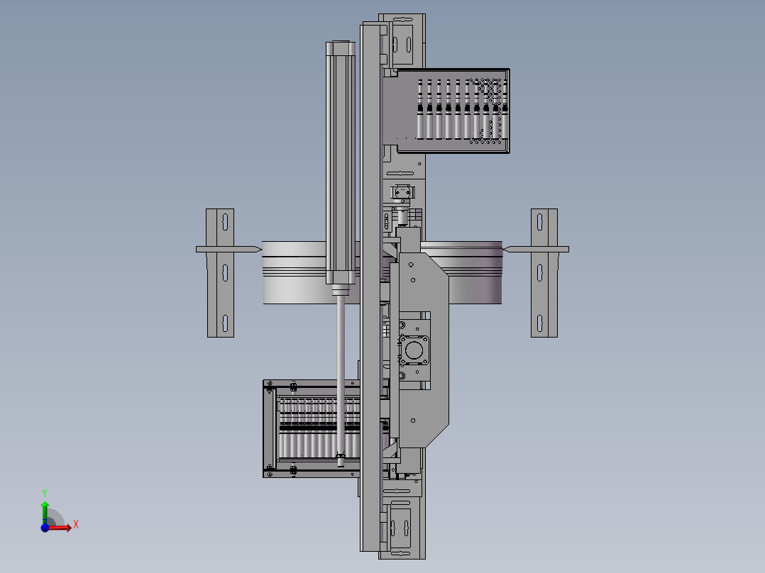 全自动进出料无心磨床前视图