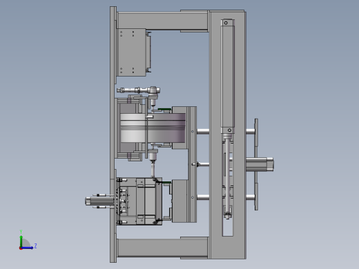 全自动进出料无心磨床左视缩略图