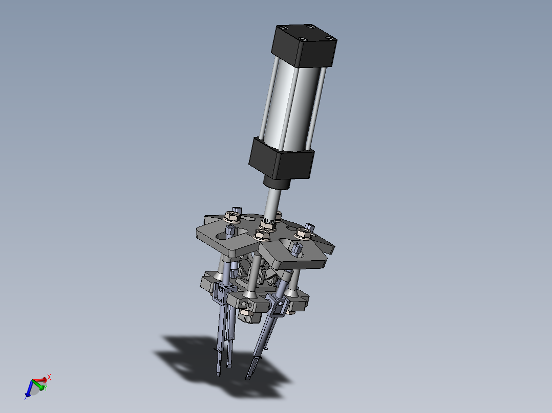一种气动式穴盘苗高速移栽机械爪sw17可编辑 含WORD文档