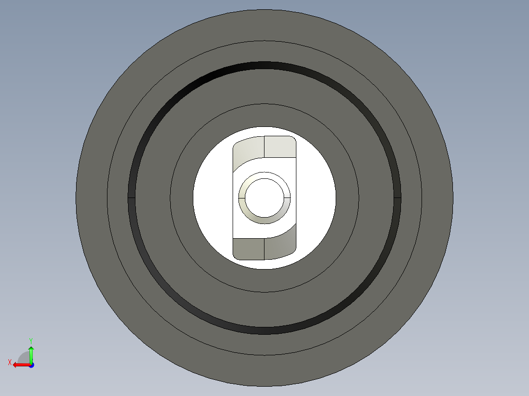 型材-KJN SUPPORT WHEEL WITH CENTRE SUPPORT KJN218940后视图