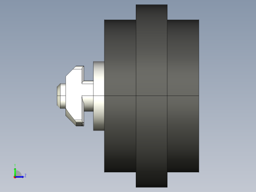 型材-KJN SUPPORT WHEEL WITH CENTRE SUPPORT KJN218940左视缩略图