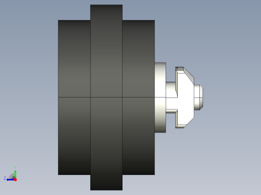 型材-KJN SUPPORT WHEEL WITH CENTRE SUPPORT KJN218940右视缩略图