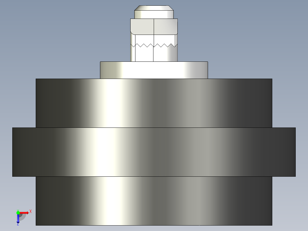 型材-KJN SUPPORT WHEEL WITH CENTRE SUPPORT KJN218940俯视图