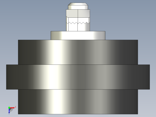 型材-KJN SUPPORT WHEEL WITH CENTRE SUPPORT KJN218940俯视缩略图