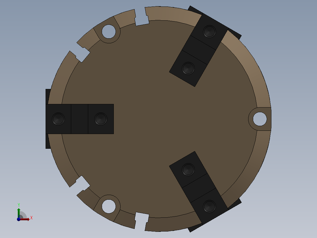 三抓气缸MHS3-80前视图