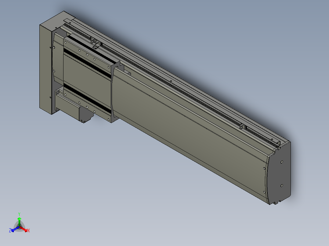 VF丝杆传动-一般环境VF22-S650-BL正等轴测图