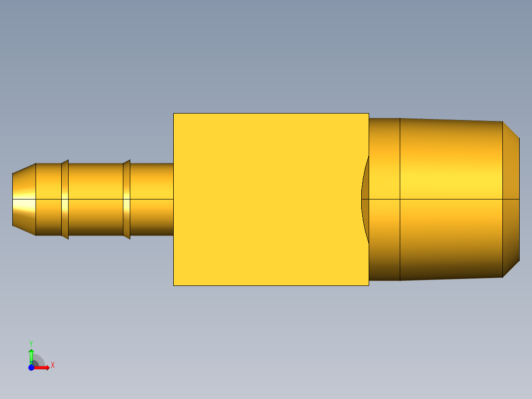 工业通用螺蚊管倒齿式工业硬管接头Male Run Tee 231-4-2前视图