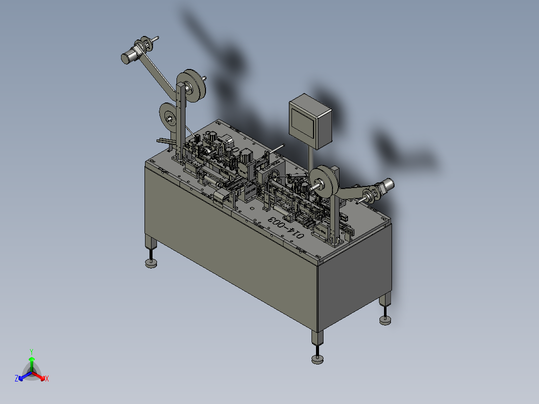 21-USB组装机正等轴测图