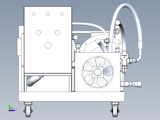 液压动力装置左视缩略图