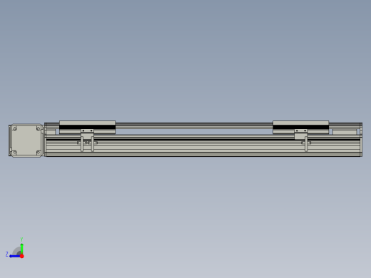 直线模组LHB17-L40-S550-L(B)设计图纸右视缩略图