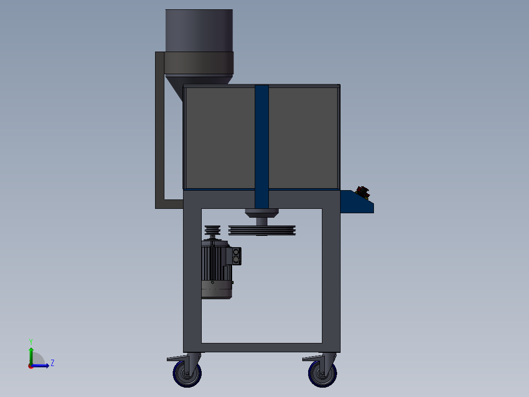 旋转式压片机左视图