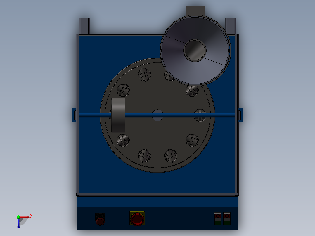 旋转式压片机俯视图