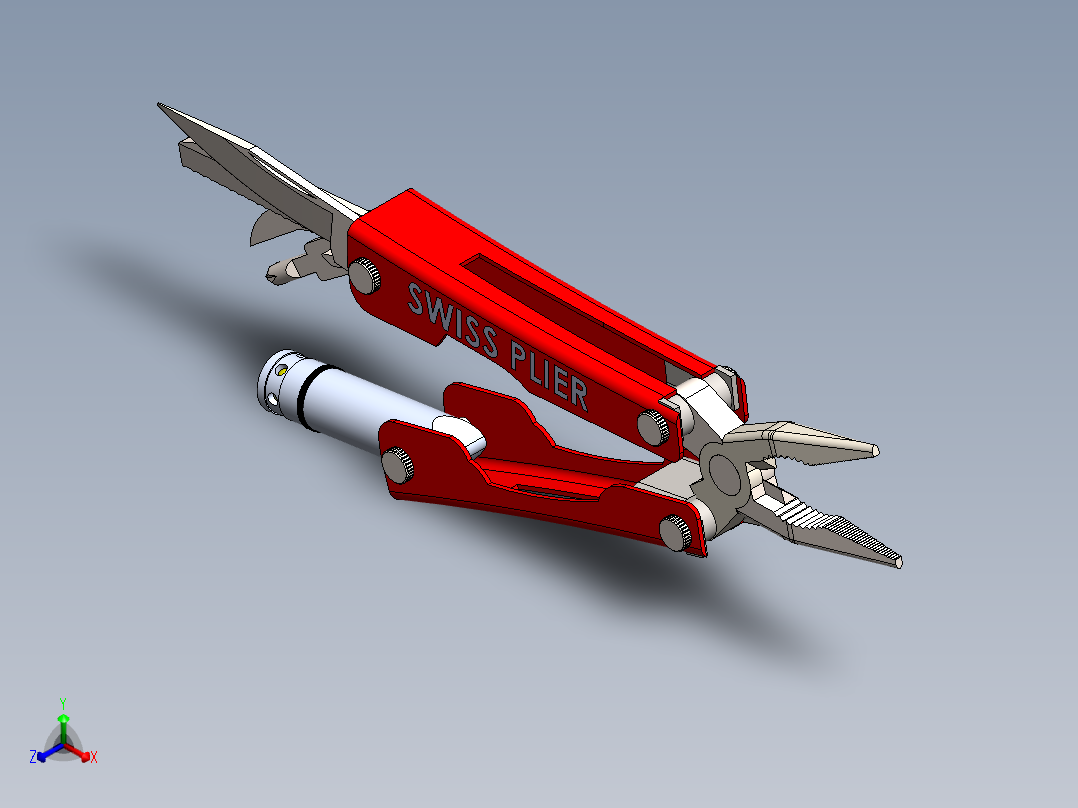钳子 (37)正等轴测图