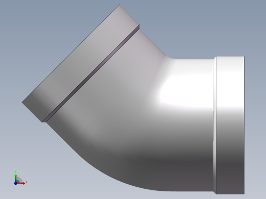 弯头-45°等径 DN25前视缩略图