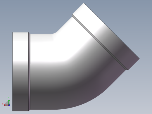 弯头-45°等径 DN25后视缩略图