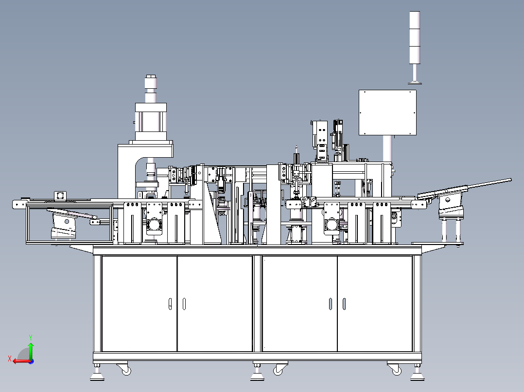 自动设备总装配体-E后视图