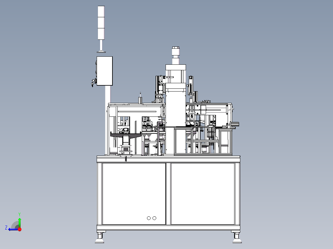 自动设备总装配体-E右视图