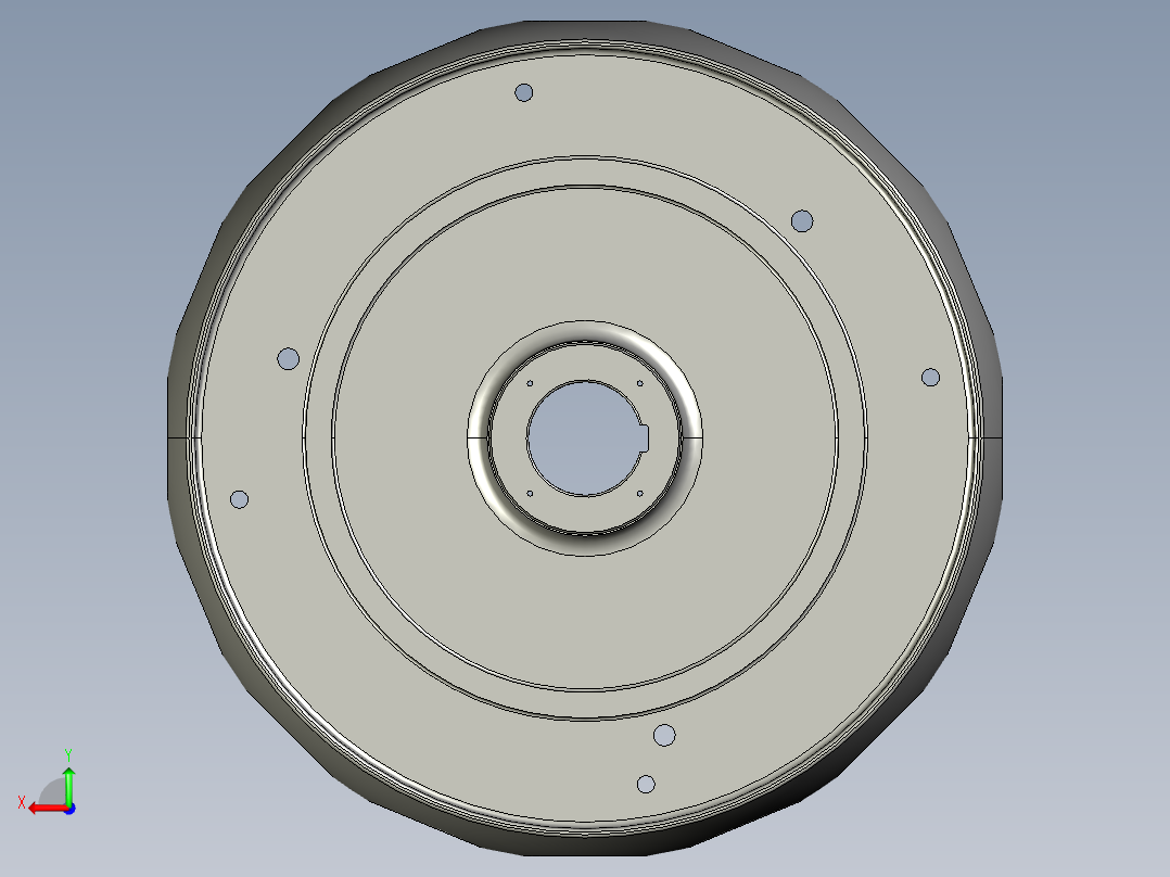 C1250轮毂后视图