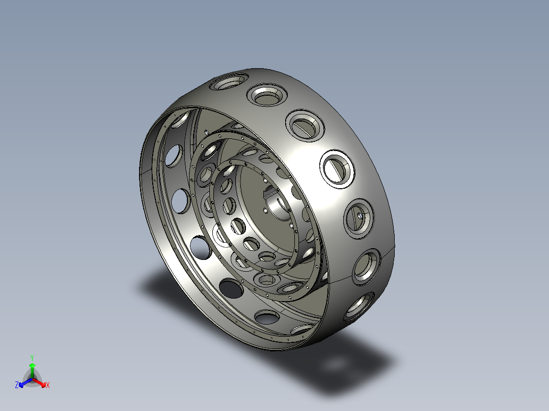 C1250轮毂正等轴测图