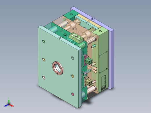 固定下壳（注塑模具+气缸抽芯）