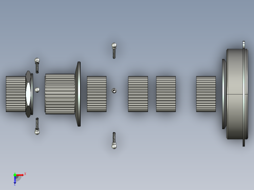 Q143-汽车三轴五档手动变速器的设计与仿真【三维proe】三维可能需要自己调整一下俯视缩略图