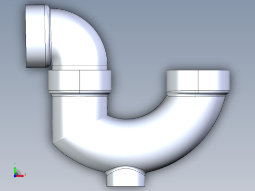 船舶管路系统S26_SeaDrainPLUS_TrapCleanout-SxS_37E171902_2in Sea Drain Plus - P-TrapCleanout-SxS前视缩略图