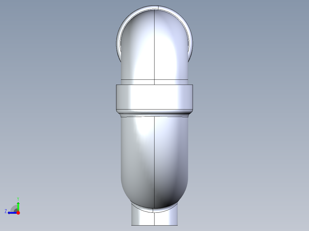 船舶管路系统S26_SeaDrainPLUS_TrapCleanout-SxS_37E171902_2in Sea Drain Plus - P-TrapCleanout-SxS右视图
