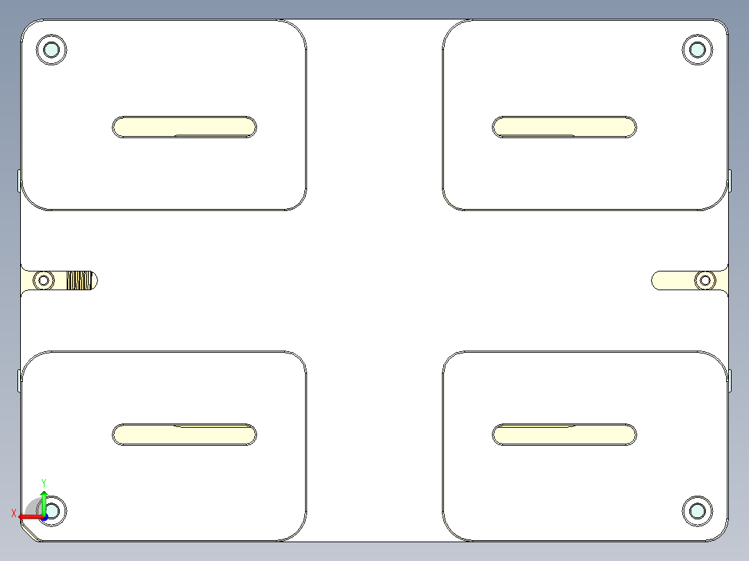 TP501-A笔记本CNC工装夹具三维模型-CNC2-0713后视图